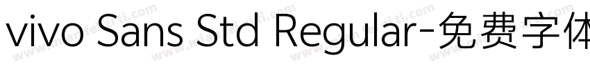 vivo Sans Std Regular字体转换